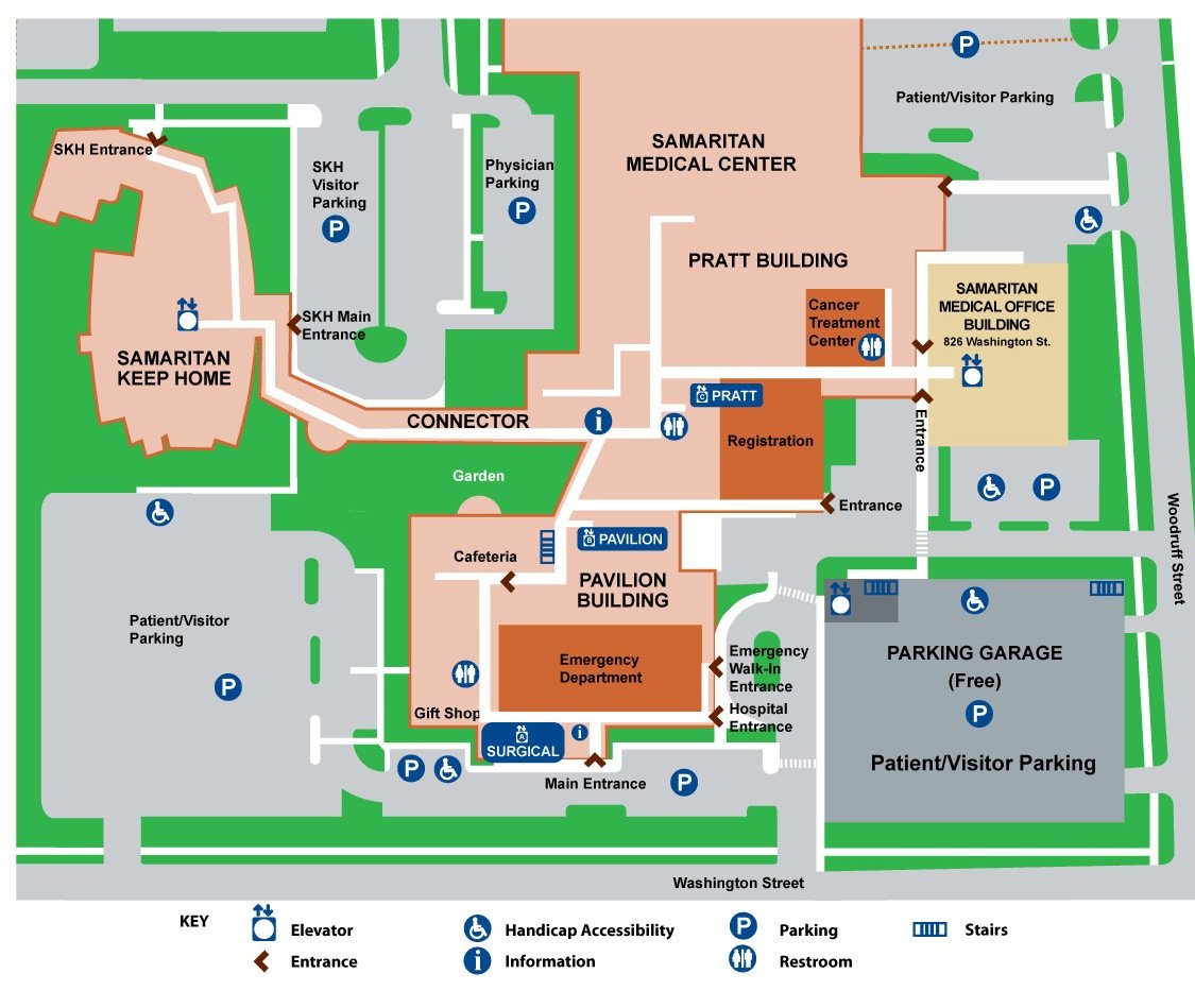 good samaritan hospital campus map Maps Directions Samaritan Health good samaritan hospital campus map