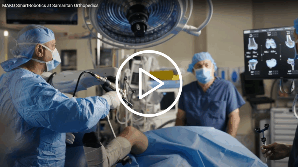Thumbnail for a video about MAKO SmartRobotics at Samaritan Orthopedics