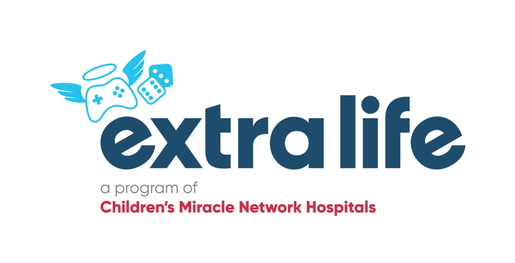 Extra Life Children's Miracle Network logo. 