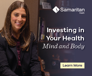 Photo of a Samaritan Behavioral Health Therapist. Image reads: Investing in your Health: Body and Mind