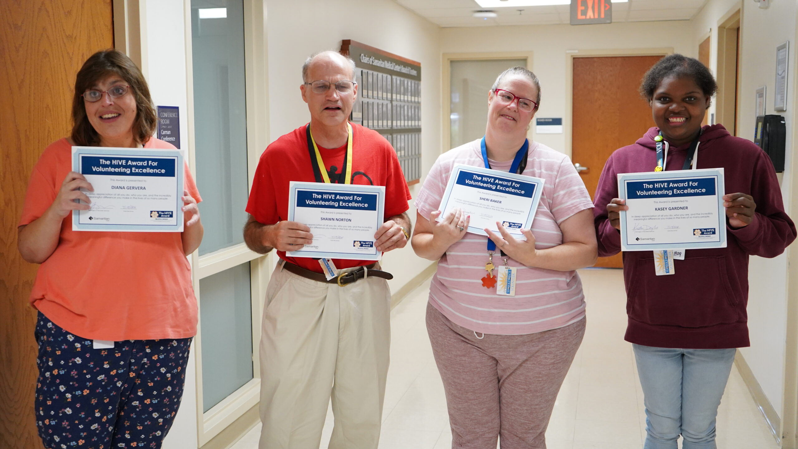 Pictured here, from left, are Diana Gervera, Shawn Norton, Sheri Baker, and Kasey Gardner.