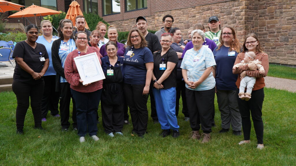 Samaritan's dietary team received a Heart to Heart Grateful Patient recognition