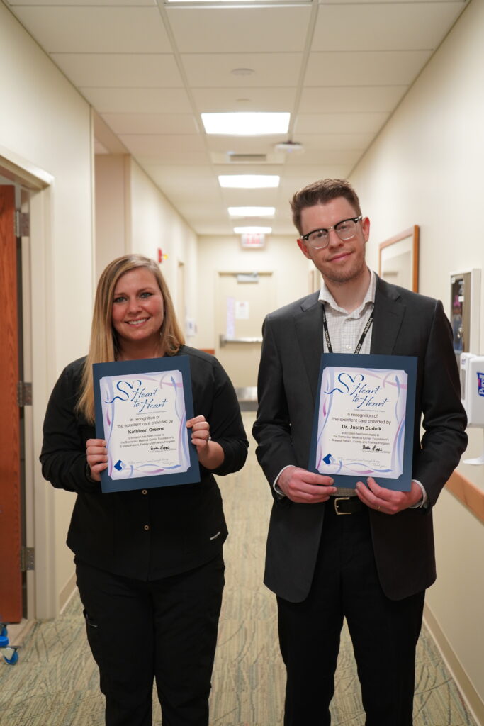 Samaritan Heart to Heart Grateful Patient recognition at the Walker Center for Cancer Care