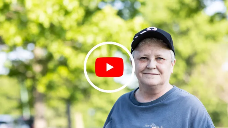 YouTube thumbnail: Meet Karen Ernest, music lover and cancer survivor