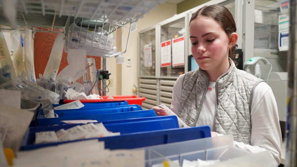 Image of student Violet Waterman on a Job Shadow