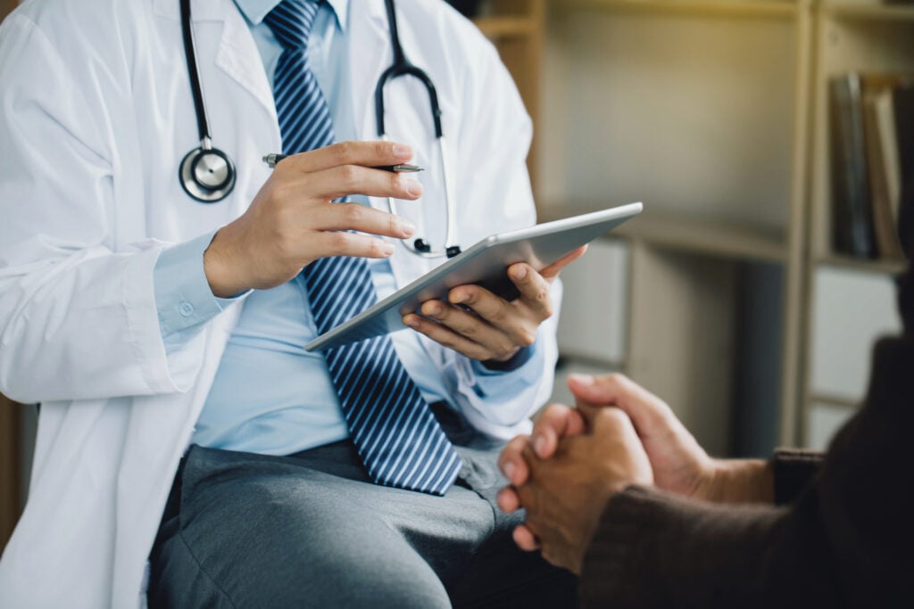 Generic Stock Photo Doctor and Patient