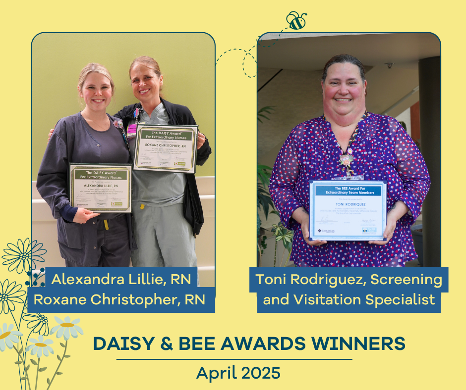 DAISY and BEE Winners April 2025 Graphic
