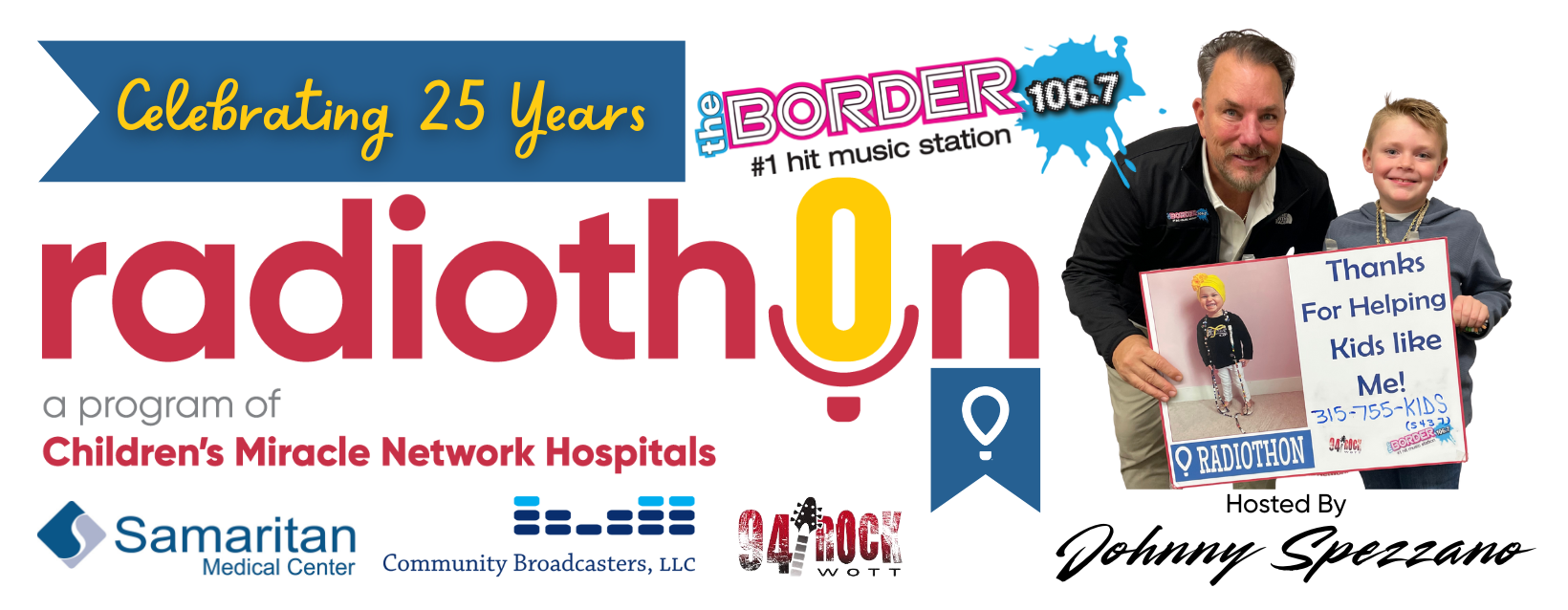 Radiothon 25 Years CMN logo