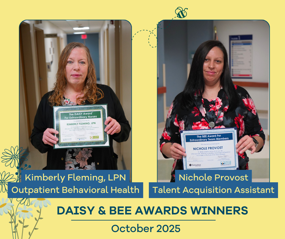 Graphic of the October 2025 DAISY and BEE Winners