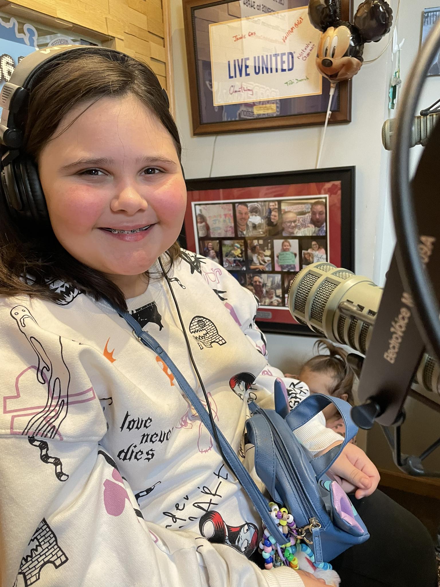 Olivia Gorman smiles during the Children's Miracle Network Radiothon