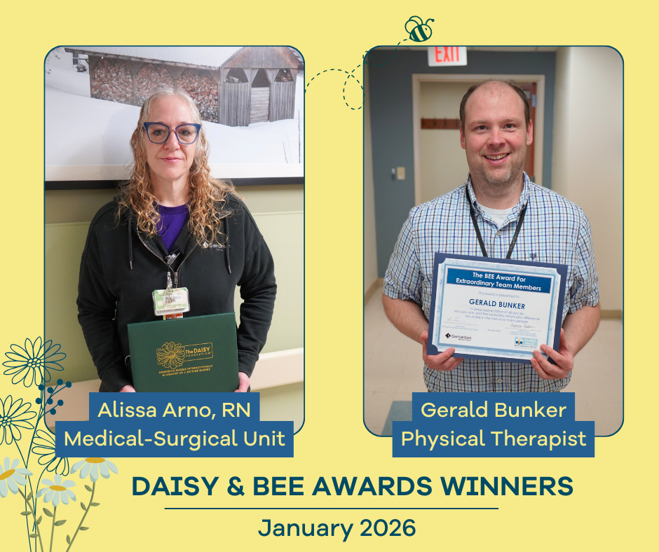 Graphic of DAISY and BEE Winners for January 2026