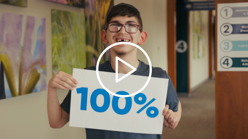Thumbnail for CMN's 100 percent Youtube video
